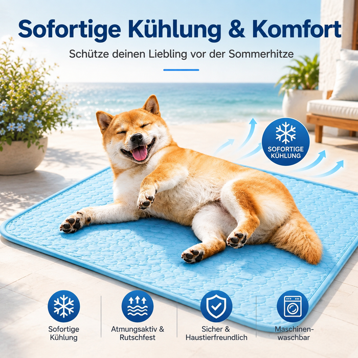Kühlmatte für Hunde, selbstkühlend