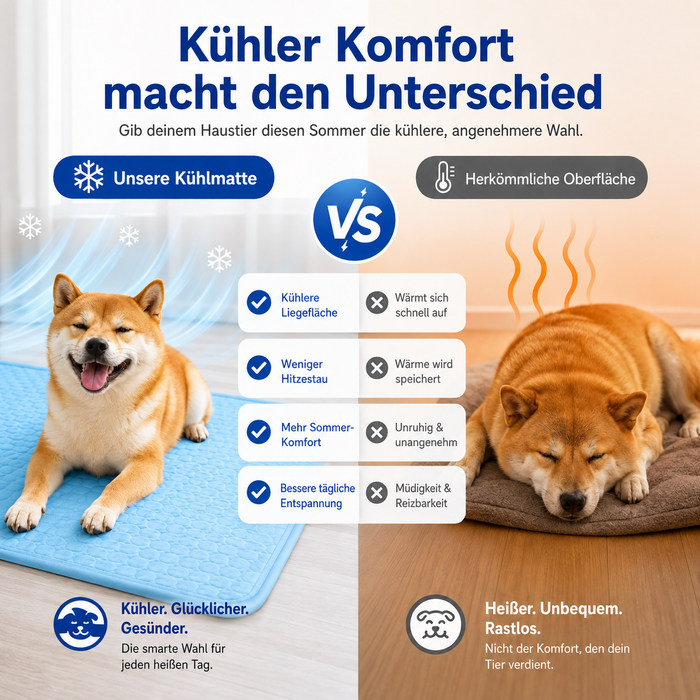 Kühlmatte für Hunde, selbstkühlend
