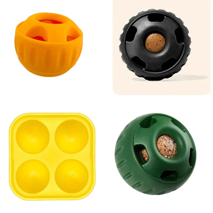 Befüllbares Schleckspielzeug für Hunde aus Gummi