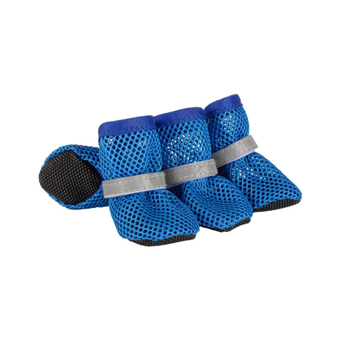 Atmungsaktive Hundeschuhe aus Mesh mit Gummisohle