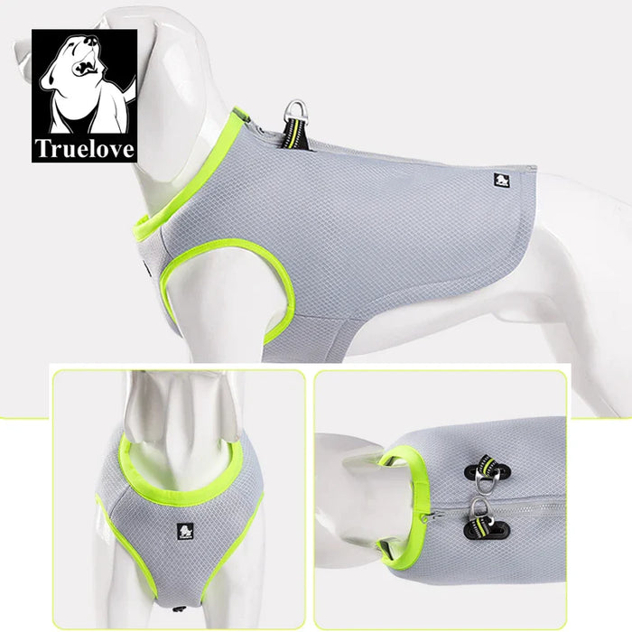 Atmungsaktive Kühlweste für Hunde mit Reflektor